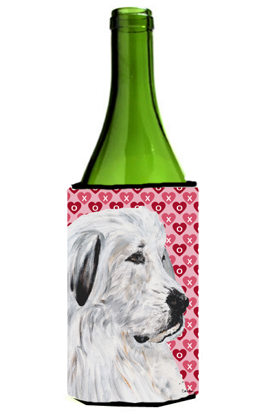 Great Pyrenees Hearts And Love Wine bottle sleeve Hugger  24 Oz.