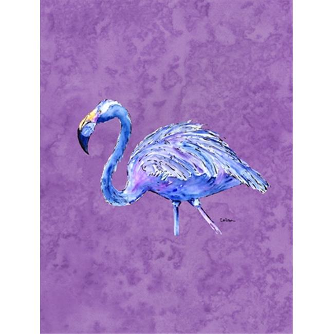 Carolines Treasures 8874GF 11 x 15 In. Flamingo On Purple Flag- Garden Size