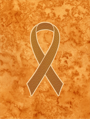 Orange Ribbon For Leukemia Awareness Flag Canvas House Size