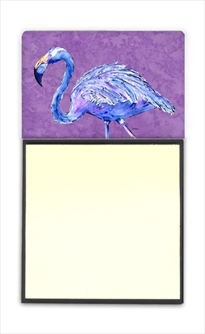 Picture of Carolines Treasures 8874SN Flamingo On Purple Refiillable Sticky Note Holder Or Postit Note Dispenser&#44; 3 x 3 In.