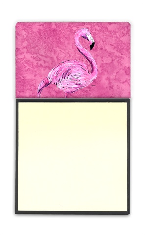 Picture of Carolines Treasures 8875SN Flamingo On Pink Refiillable Sticky Note Holder Or Postit Note Dispenser- 3 x 3 In.