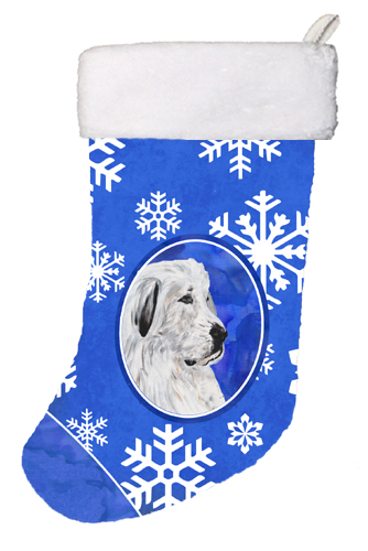 Great Pyrenees Winter Snowflakes Christmas Stocking, 11 x 8 In.