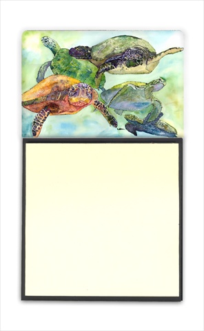 Picture of Carolines Treasures 8549SN Turtle Refiillable Sticky Note Holder Or Postit Note Dispenser&#44; 3 x 3 In.