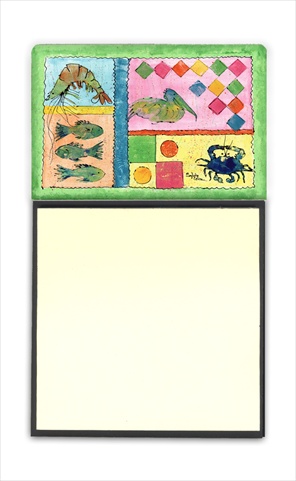 Picture of Carolines Treasures 8104SN Blue Heron Refiillable Sticky Note Holder Or Postit Note Dispenser&#44; 3 x 3 In.