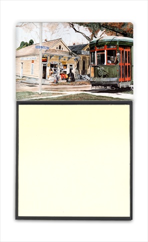 Picture of Carolines Treasures 8108SN New Orleans Street Car Refiillable Sticky Note Holder Or Postit Note Dispenser- 3 x 3 In.