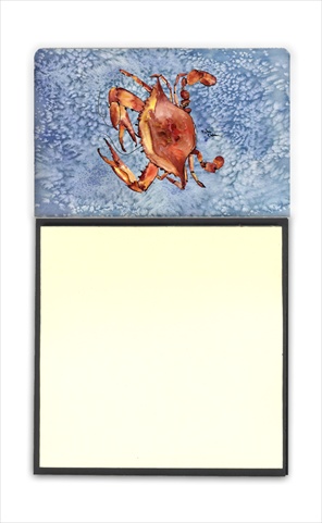 Picture of Carolines Treasures 8147SN Crab Refiillable Sticky Note Holder Or Postit Note Dispenser- 3 x 3 In.