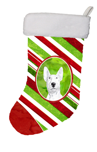 Bull Terrier Candy Cane Christmas Stocking