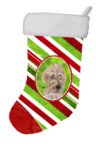 Golden Doodle Candy Cane Christmas Stocking
