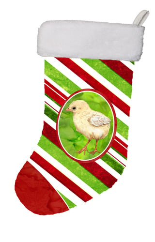 Baby Chick Candy Cane Holiday Christmas Stocking