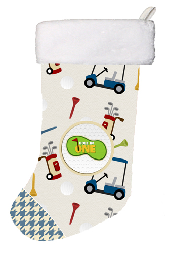 11 x 8 In. Golf Hole in One Christmas Stocking