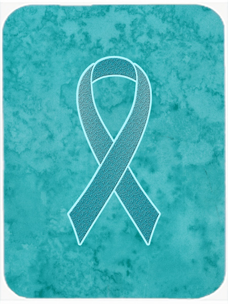 Picture of Carolines Treasures AN1201LCB 15 H x 12 L In. Teal Ribbon for Ovarian Cancer Awareness Glass Cutting Board- Large Size