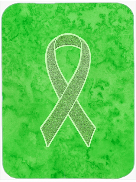 Picture of Carolines Treasures AN1212LCB 15 H x 12 L In. Lime Green Ribbon for Lymphoma Cancer Awareness Glass Cutting Board- Large Size