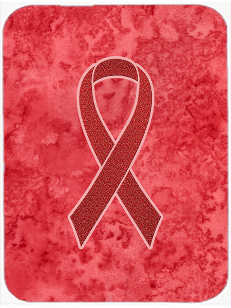 Picture of Carolines Treasures AN1213LCB 15 H x 12 L In. Red Ribbon for Aids Awareness Glass Cutting Board- Large Size