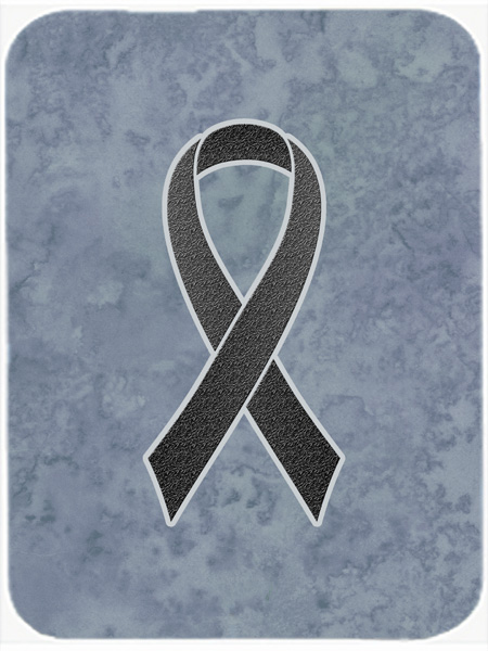 Picture of Carolines Treasures AN1216LCB 15 H x 12 L In. Black Ribbon for Melanoma Cancer Awareness Glass Cutting Board- Large Size