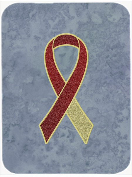 Picture of Carolines Treasures AN1218LCB 15 H x 12 L In. Burgundy and Ivory Ribbon for Head and Neck Cancer Awareness Glass Cutting Board- Large Size