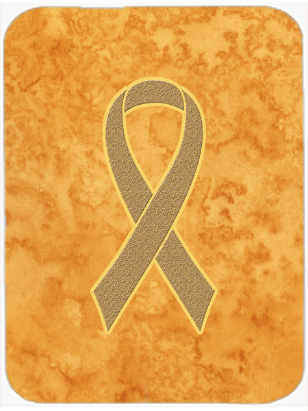 Picture of Carolines Treasures AN1219LCB 15 H x 12 L In. Peach Ribbon for Uterine Cancer Awareness Glass Cutting Board- Large Size