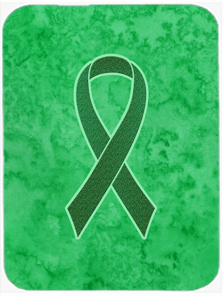 Picture of Carolines Treasures AN1220LCB 15 H x 12 L In. Kelly Green Ribbon for Kidney Cancer Awareness Glass Cutting Board- Large Size