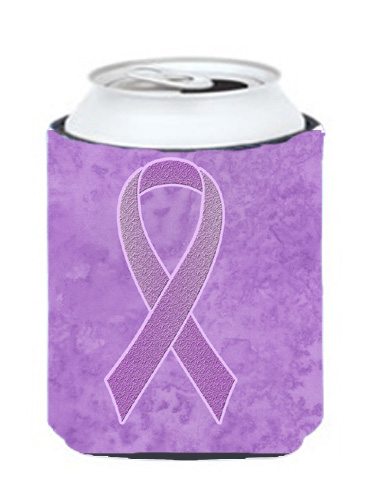 Picture of Carolines Treasures AN1200CC Lavender Ribbon for All Cancer Awareness Can or Bottle Hugger- 12 Oz.