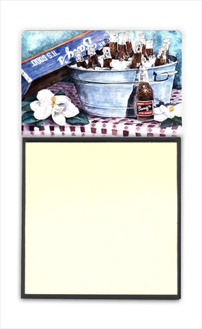 Barqs and old washtub Refiillable Sticky Note Holder or Postit Note Dispenser, 3 x 3 In.