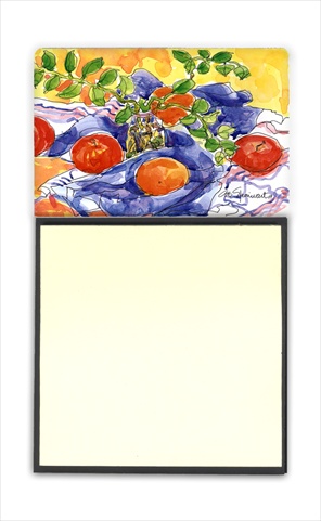Apples Refiillable Sticky Note Holder or Postit Note Dispenser, 3 x 3 In.