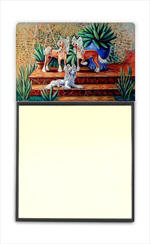 7505SN Chinese Crested Refiillable Sticky Note Holder or Postit Note Dispenser- 3 x 3 In.
