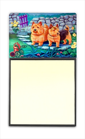 7520SN Norwich Terrier Refiillable Sticky Note Holder or Postit Note Dispenser- 3 x 3 In.