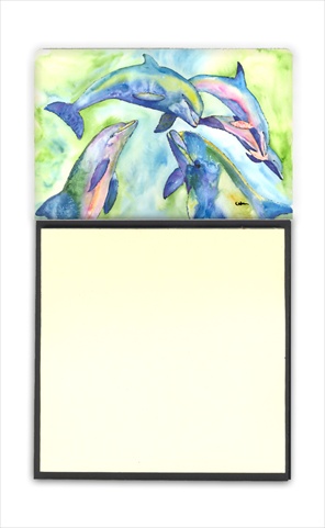 Dolphin Refiillable Sticky Note Holder or Postit Note Dispenser, 3 x 3 In.
