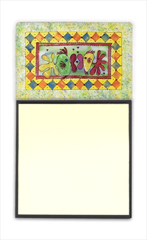 8074SN Kissing Fish Refiillable Sticky Note Holder or Postit Note Dispenser- 3 x 3 In.