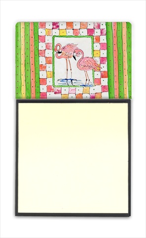 Bird - Flamingo Refiillable Sticky Note Holder or Postit Note Dispenser