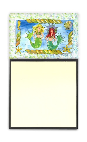 8083SN Mermaid Refiillable Sticky Note Holder or Postit Note Dispenser- 3 x 3 In.