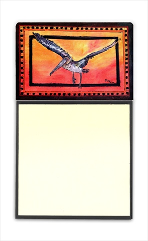 Bird - Pelican Refiillable Sticky Note Holder or Postit Note Dispenser, 3 x 3 In.