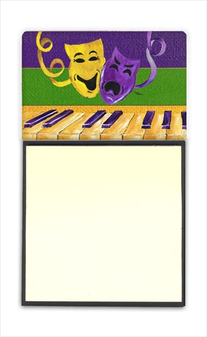 8383SN Mardi Gras Refiillable Sticky Note Holder or Postit Note Dispenser- 3 x 3 In.