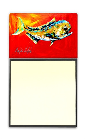 MW1156SN Danny Dolphin Fish Refiillable Sticky Note Holder or Postit Note Dispenser- 3 x 3 In.