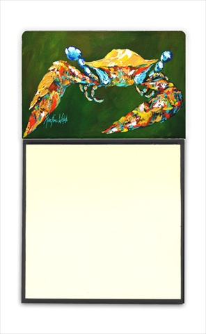 MW1157SN Go Green Crab Refiillable Sticky Note Holder or Postit Note Dispenser- 3 x 3 In.