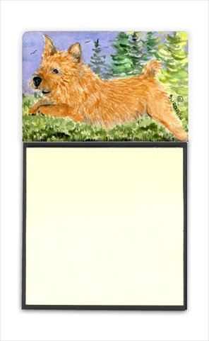 SS8910SN Norwich Terrier Refiillable Sticky Note Holder or Postit Note Dispenser- 3 x 3 In.