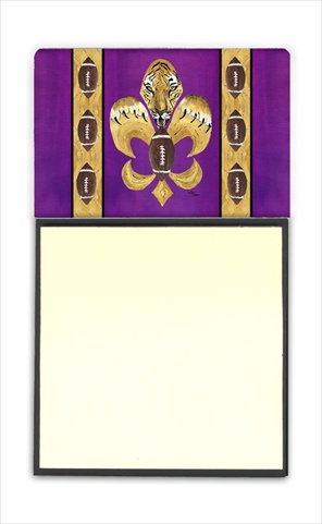 8205SN Tiger Football Fleur de lis Refiillable Sticky Note Holder or Postit Note Dispenser- 3 x 3 In.