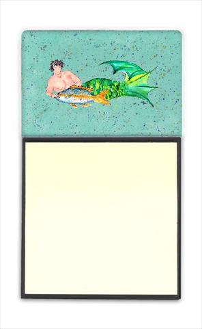 Merman Refiillable Sticky Note Holder or Postit Note Dispenser, 3 x 3 In.