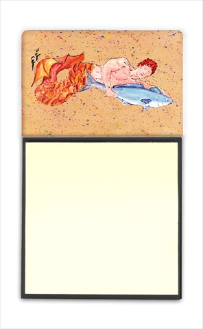 Merman Refiillable Sticky Note Holder or Postit Note Dispenser, 3 x 3 In.