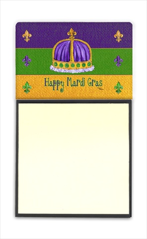 8385SN Mardi Gras Refiillable Sticky Note Holder or Postit Note Dispenser- 3 x 3 In.