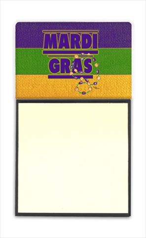8388SN Mardi Gras Refiillable Sticky Note Holder or Postit Note Dispenser- 3 x 3 In.