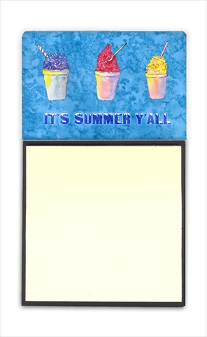 8779SN Snowballs and Snowcones Refiillable Sticky Note Holder or Postit Note Dispenser- 3 x 3 In.