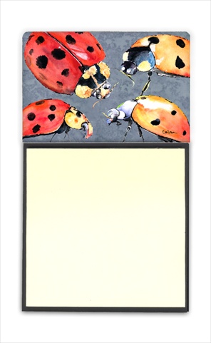 8876SN Lady Bug Multiple Refiillable Sticky Note Holder or Postit Note Dispenser- 3 x 3 In.