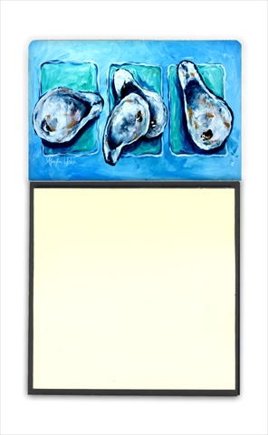 Oysters Oyster Plus Oyster & Oysters Refiillable Sticky Note Holder or Postit Note Dispenser, 3 x 3 In.