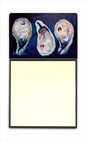 Oysters Give Me More Refiillable Sticky Note Holder or Postit Note Dispenser, 3 x 3 In.