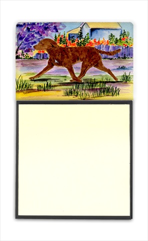 SS8435SN Chesapeake Bay Retriever Refiillable Sticky Note Holder or Postit Note Dispenser- 3 x 3 In.