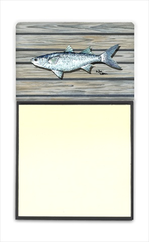 Fish Mullet Refiillable Sticky Note Holder or Postit Note Dispenser, 3 x 3 In.
