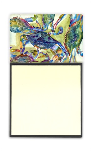 8512SN Crab All Over Refiillable Sticky Note Holder or Postit Note Dispenser- 3 x 3 In.