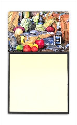 8538SN Barqs and Crabs Refiillable Sticky Note Holder or Postit Note Dispenser- 3 x 3 In.