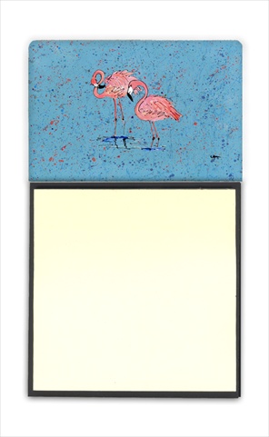Flamingo Refiillable Sticky Note Holder or Postit Note Dispenser, 3 x 3 In.