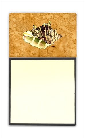 Shell Refiillable Sticky Note Holder or Postit Note Dispenser, 3 x 3 In.